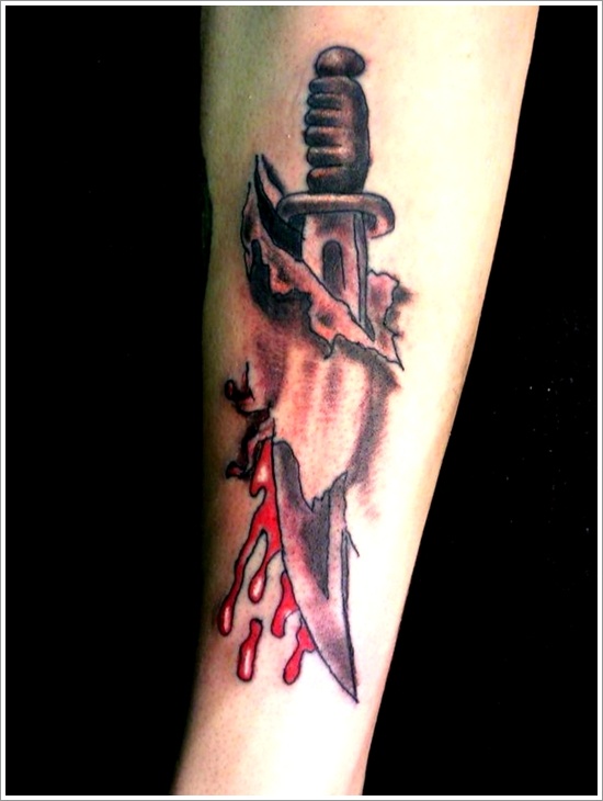 tattoo de cuchillos Imagenes de Tatuajes con Cuchillos