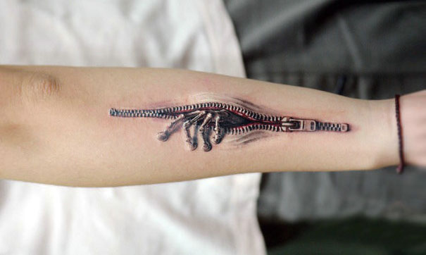 tatuaje 3d en la mano Imagenes de Tatuajes 3D
