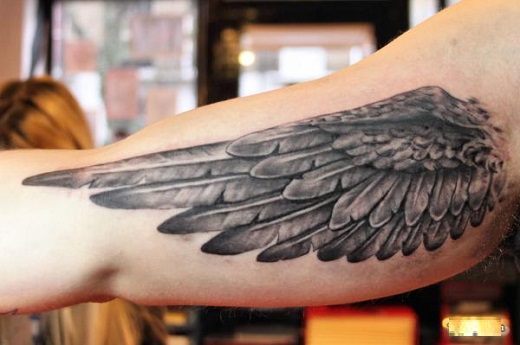 tatuaje de alas para el brazo 25 Diseños de Tatuajes de Alas en los Brazos