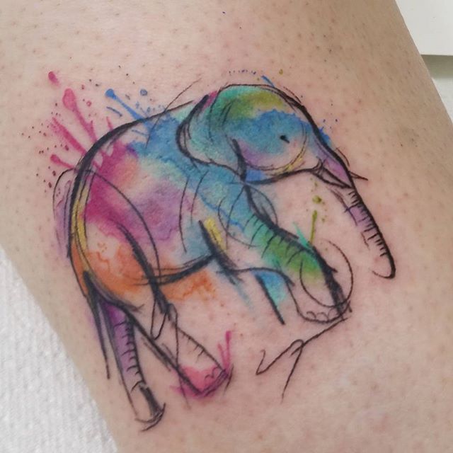 tatuaje de elefantes Tatuajes de Elefantes
