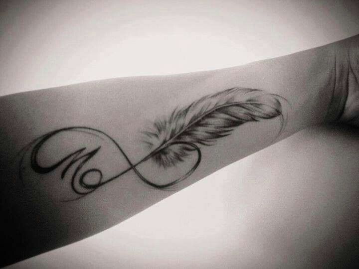 tatuaje infinito con plumas Imagenes de Tatuajes Infinito y su Significado
