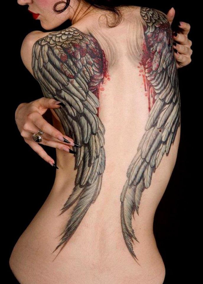 tatuajes de alas 3d Imagenes de Tatuajes 3D