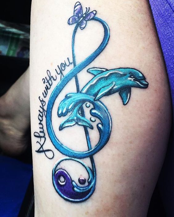 tatuajes de delfines 6 Imagenes de Tatuajes de Delfines