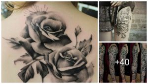 Lee más sobre el artículo Hermosos Tatuajes de Rosas en Blanco y Negro