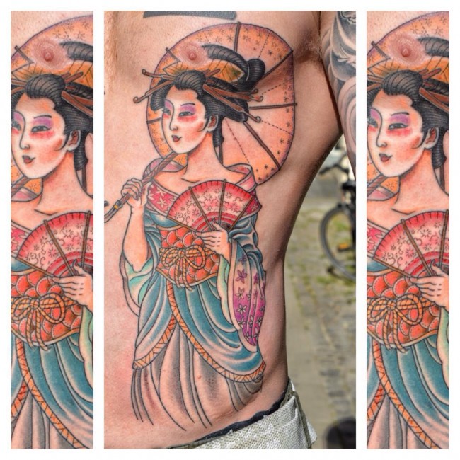 Los Mejores Tatuajes de Geisha y sus Significados