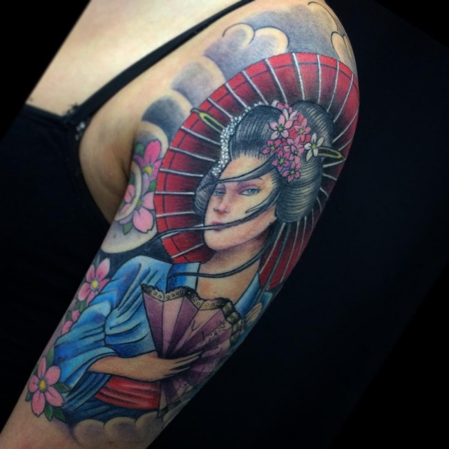 Los Mejores Tatuajes de Geisha y sus Significados