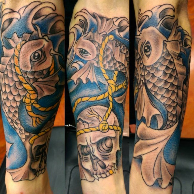 Diseños de Tatuajes de Peces Koi y sus Significados