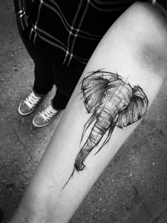 tattoo elefante Tatuajes de Elefantes