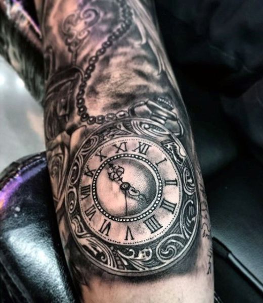 Tatuajes de Relojes de Bolsillo - Los Mejores Diseños