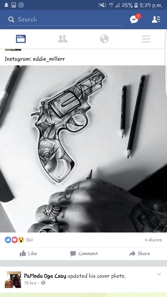 Colección de Tatuajes de Pistolas