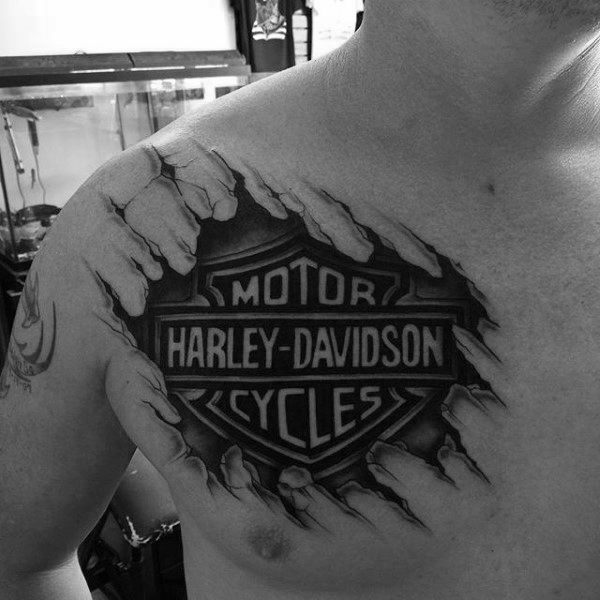 Mas de 80 Tatuajes Harley Davidson para Motociclistas