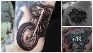Lee más sobre el artículo Mas de 80 Tatuajes Harley Davidson para Motociclistas