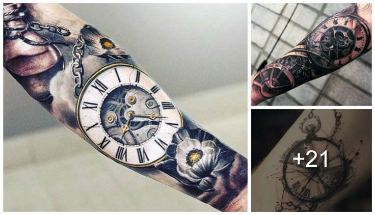 Tatuajes de Relojes de Bolsillo – Los Mejores Diseños – Tatuajes Para Mujeres y Hombres
