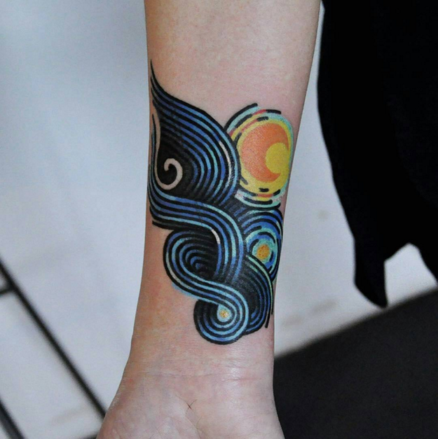19 Tatuajes Inspirados en Obras de Arte