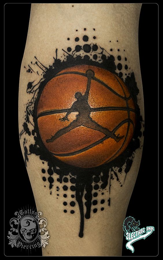 Tatuajes Inspirados en el básquetbol o Baloncesto – Tatuajes Para