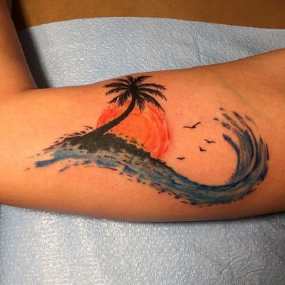 30 Hermosos Tatuajes Inspirados en la Playa y el Mar - Tatuajes Para