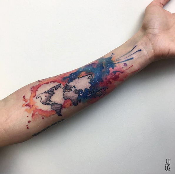 40 Creativos y Divertidos Diseños de Tatuajes del Cosmos