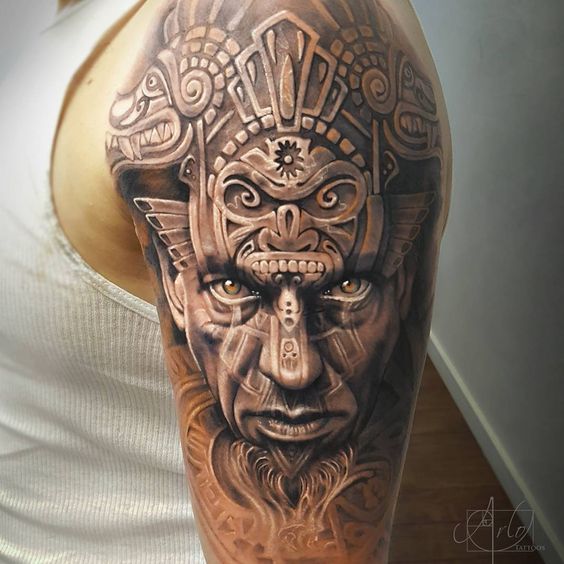 21 Ideas de Plantillas y Tatuajes Mayas y su Cultura