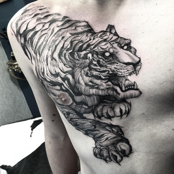41 Sorprendentes Tatuajes de Tigres y su Significado