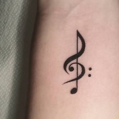 Tatuajes con Notas Musicales